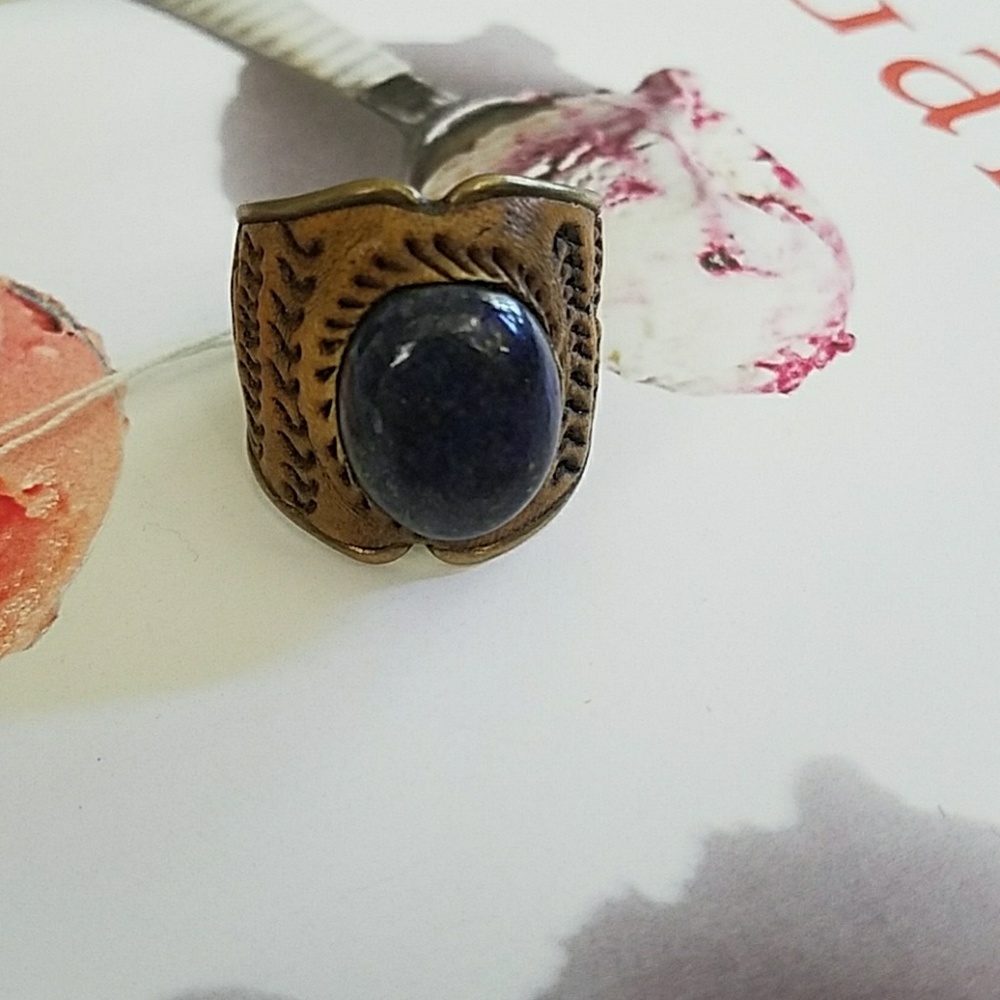 Clay lapis ring size 10